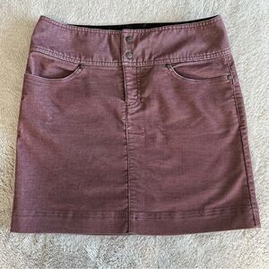 Athleta Ridge Corduroy Mini Skirt Lilac Purple Womens Size 2